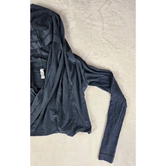 Womens Lululemon Athletica Criss Cross Hooded Sweater Size 8 Black - Picture 3 of 12